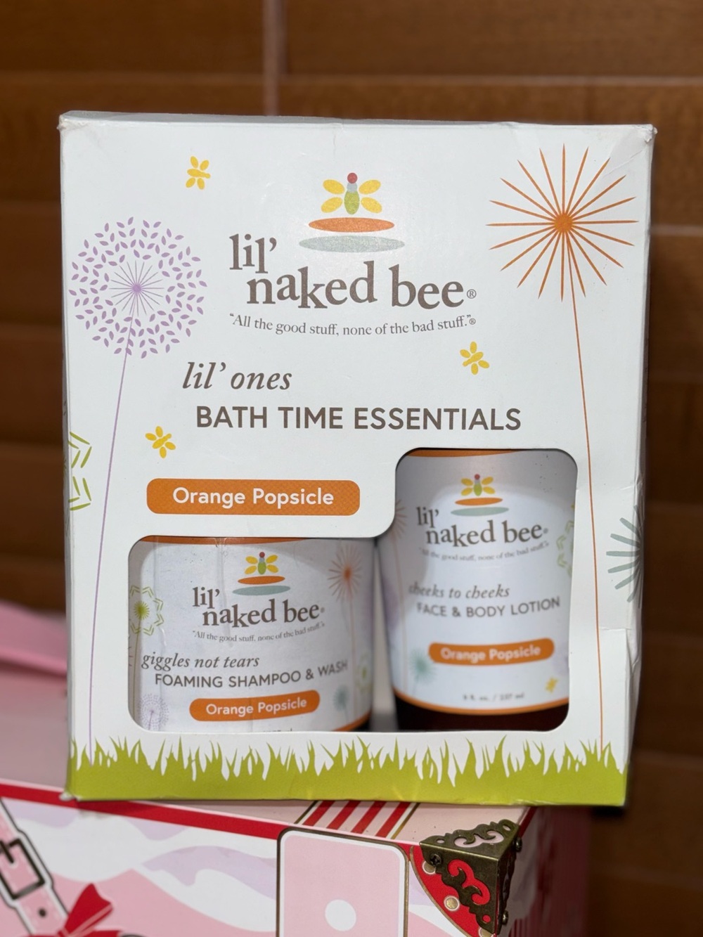 Lil Naked Bee Orange Popsicle Bath Essentials Set